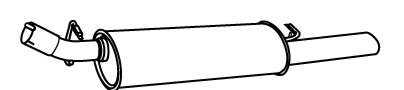 Глушитель выхлопных газов конечный