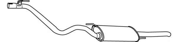 Глушитель выхлопных газов конечный