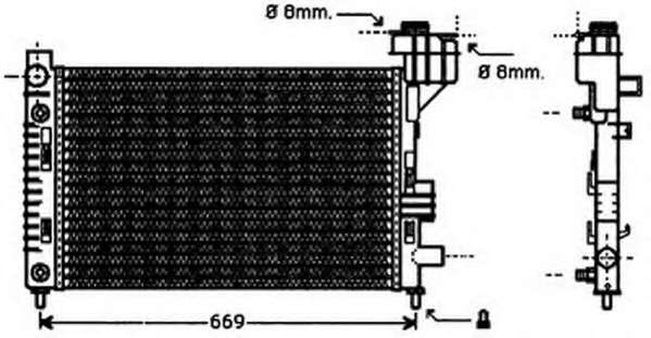 Радиатор, охлаждение двигателя