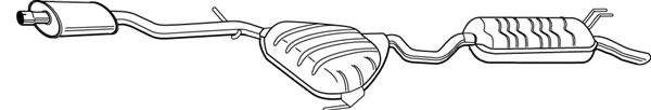 Глушитель выхлопных газов конечный