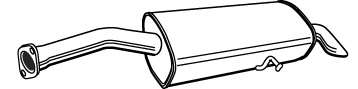 Глушитель выхлопных газов конечный