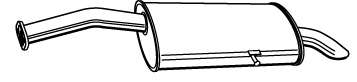 Глушитель выхлопных газов конечный