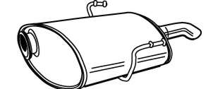 Глушитель выхлопных газов конечный
