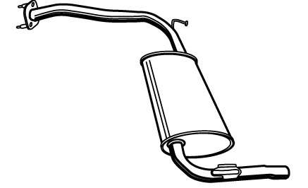 Глушитель выхлопных газов конечный