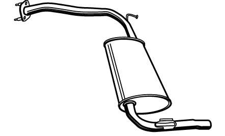 Глушитель выхлопных газов конечный