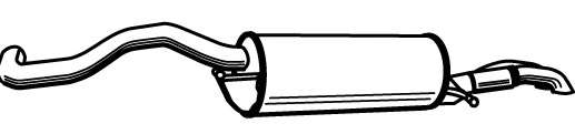 Глушитель выхлопных газов конечный