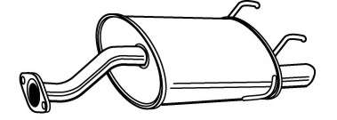 Глушитель выхлопных газов конечный