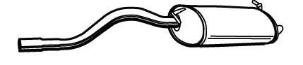 Глушитель выхлопных газов конечный