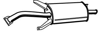 Глушитель выхлопных газов конечный