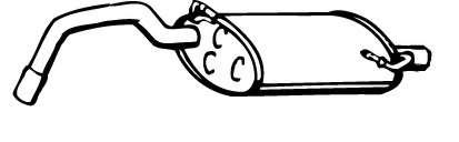 Глушитель выхлопных газов конечный