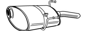Глушитель выхлопных газов конечный