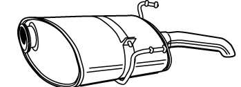 Глушитель выхлопных газов конечный