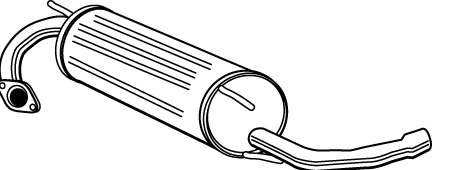 Глушитель выхлопных газов конечный