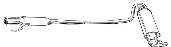 Глушитель выхлопных газов конечный