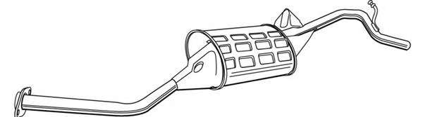 Глушитель выхлопных газов конечный