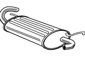 Глушитель выхлопных газов конечный