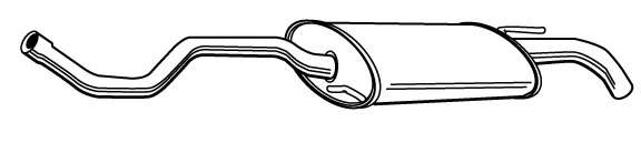 Глушитель выхлопных газов конечный