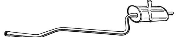 Глушитель выхлопных газов конечный