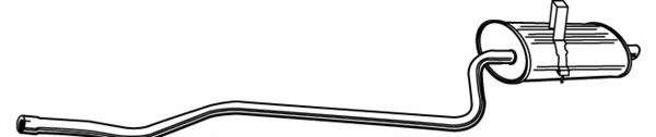 Глушитель выхлопных газов конечный