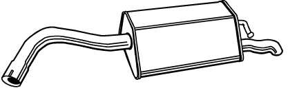 Глушитель выхлопных газов конечный