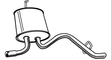 Глушитель выхлопных газов конечный