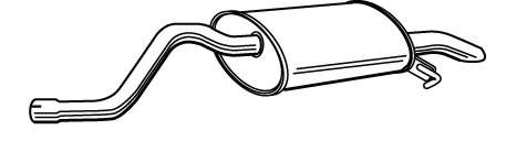 Глушитель выхлопных газов конечный
