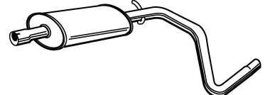 Глушитель выхлопных газов конечный