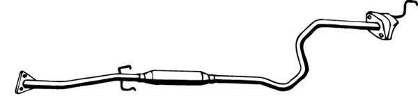 Средний глушитель выхлопных газов