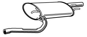 Глушитель выхлопных газов конечный