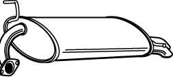 Глушитель выхлопных газов конечный