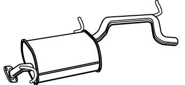 Глушитель выхлопных газов конечный