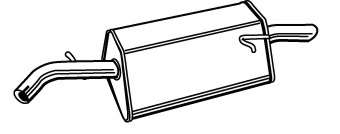 Глушитель выхлопных газов конечный