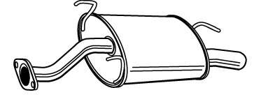 Глушитель выхлопных газов конечный