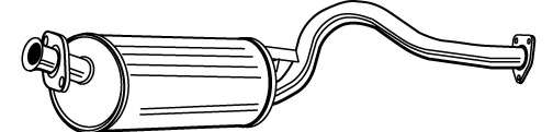 Глушитель выхлопных газов конечный