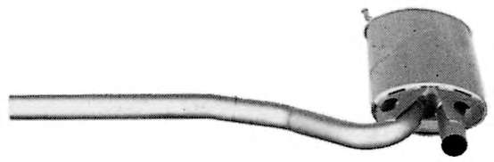 Средний глушитель выхлопных газов