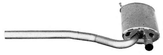 Средний глушитель выхлопных газов