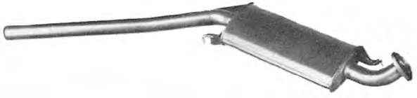 Средний глушитель выхлопных газов