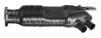 Средний глушитель выхлопных газов