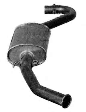 Глушитель выхлопных газов конечный