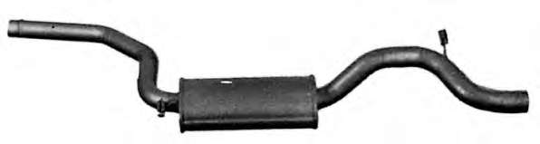 Средний глушитель выхлопных газов