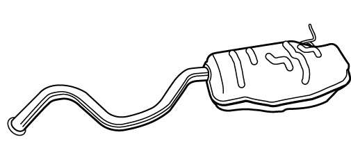 Глушитель выхлопных газов конечный