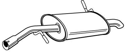 Глушитель выхлопных газов конечный