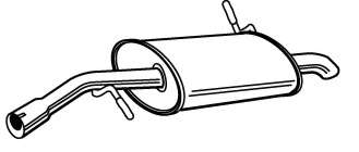 Глушитель выхлопных газов конечный