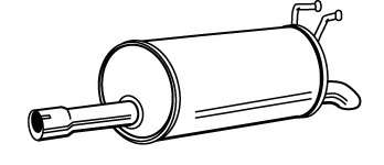 Глушитель выхлопных газов конечный