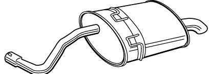 Глушитель выхлопных газов конечный