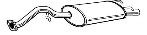 Глушитель выхлопных газов конечный