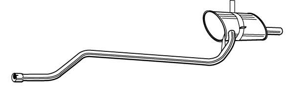 Глушитель выхлопных газов конечный