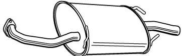 Глушитель выхлопных газов конечный