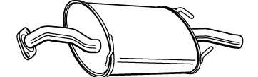 Глушитель выхлопных газов конечный