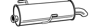 Глушитель выхлопных газов конечный